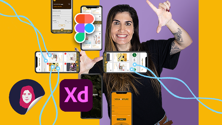 Capa do curso UI / UX com Adobe XD